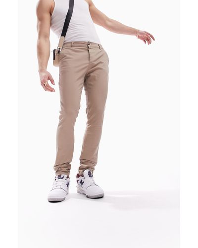 ASOS Pantalon chino super ajusté - taupe - Multicolore