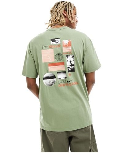 Nike M90 Graphic Back Print T-shirt - Green