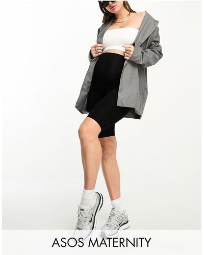 ASOS Asos Design Maternity Over The Bump Basic legging Short - Black