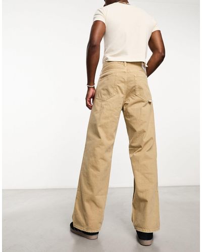 Calvin Klein Exclusivité asos - - jean baggy - beige - Neutre