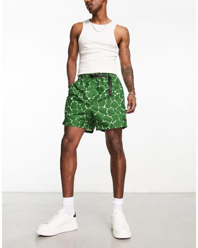 Gramicci Pantalones cortos s con estampado ondulado shell canyon - Verde
