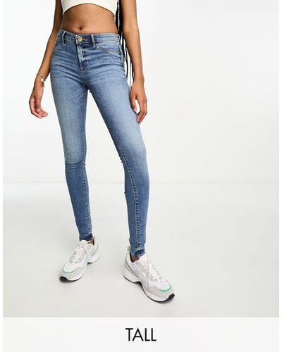 River Island Molly Mid Rise Jeans - Blue