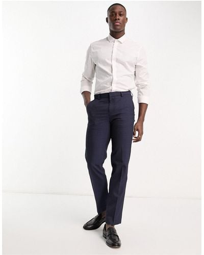Ben Sherman Suit Trousers - White