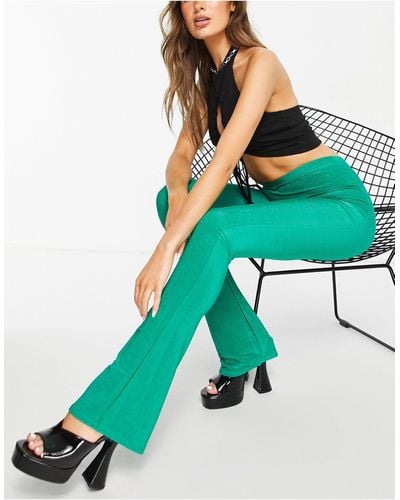 Fashionkilla Pantalon d'ensemble à taille haute - Vert