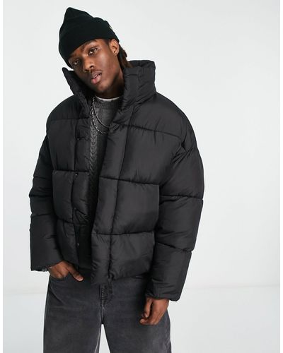 Collusion Puffer Jacket - Black