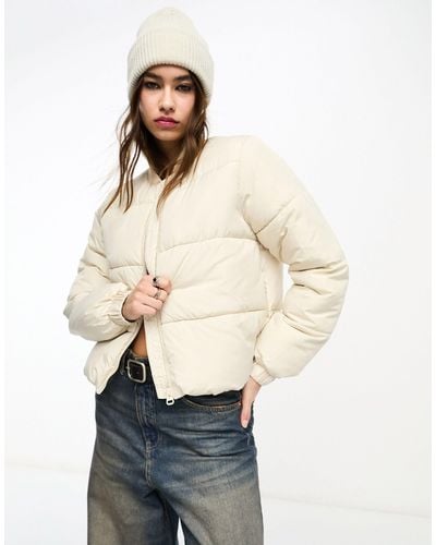 Vero Moda Chaqueta bomber beis acolchada - Neutro