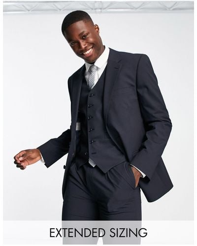 Noak 'camden' Skinny Premium Fabric Suit Jacket - Blue