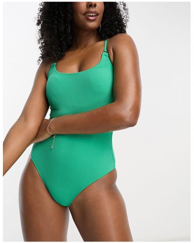 Accessorize Crinkle Swimsuit - Green