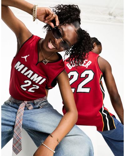 Nike Basketball Nba Miami Heat - Jimmy Butler - Swingman - Uniseks Hemd - Rood