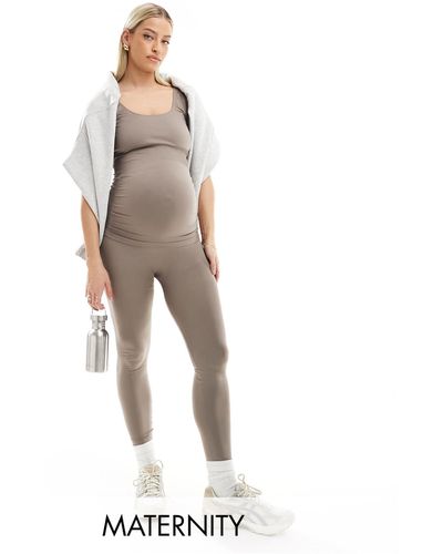 Mama.licious Mamalicious Maternity Seamless leggings - White