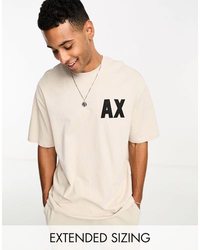 Armani Exchange – mix and match – oversize-t-shirt - Natur