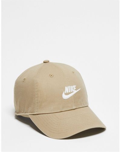 Nike Club - cappellino kaki con logo - Bianco