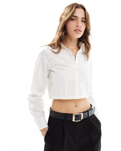 Pimkie Cropped Shirt - White