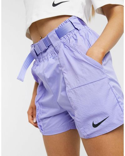 Nike Woven Buckle Shorts - Purple