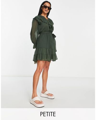 River Island Mini-jurk Met Ruches - Groen