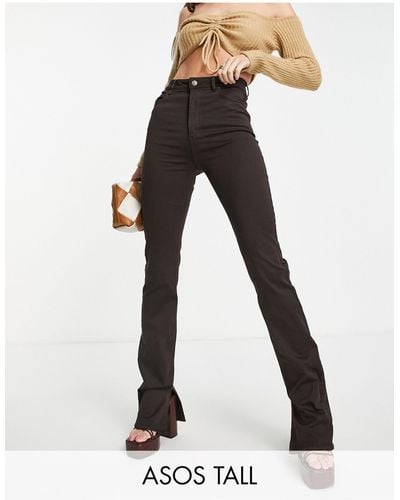 ASOS Asos Design Tall - Flared Jeans - Bruin