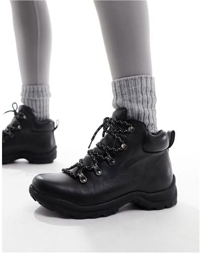 Simply Be Hiker Boots - Black