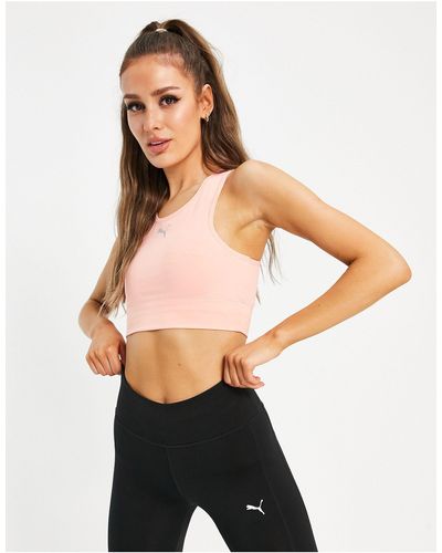 PUMA Active Essentials Logo Crop Top - Black