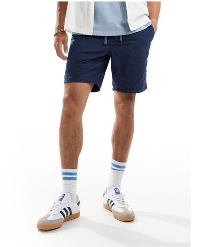 Superdry Indigo Bermuda Shorts - Blue