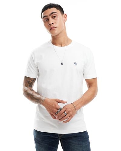 Abercrombie & Fitch Elevated Icon Logo T-shirt - White