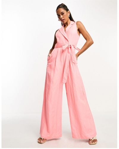 Forever New – blazer-jumpsuit - Pink