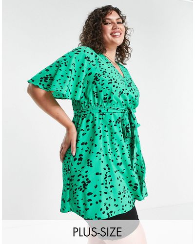 Yours Wrap Top - Green