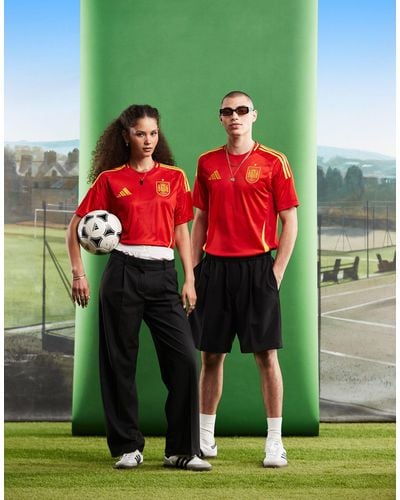 adidas Originals Adidas Football Euro 2024 Spain Home Shirt - Green