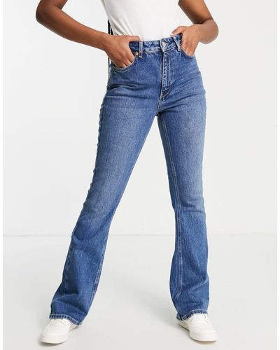 New Look 00s Flared Jeans - Blauw