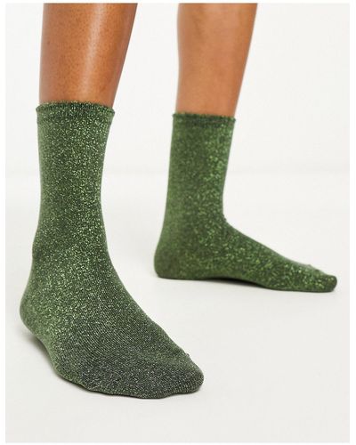 Pieces Glitter Socks - Green