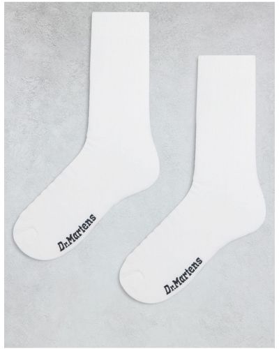 Dr. Martens Double Doc 3pk Socks - White