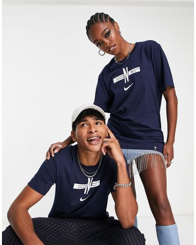Nike Football T-shirt unisexe à motif angleterre - Bleu