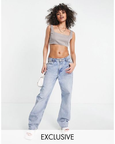 Missguided Co-ord Tailored Crop Top - Grey