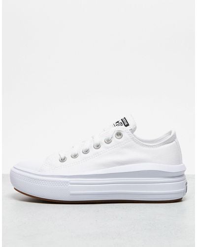 Converse Chuck Taylor All Star Move Ox - Canvas Sneakers - Wit