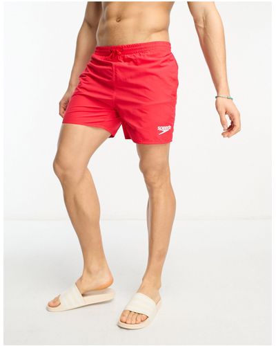 Speedo Essentials 16"" Swim Shorts - Red