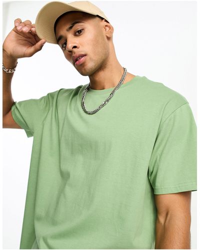 Brave Soul Oversized T-shirt - Groen