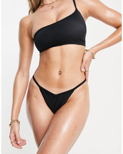 ASOS Mix En Match - String-bikinibroekje Met T-achterkant - Zwart