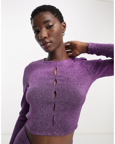 ONLY Cut Out Top - Purple