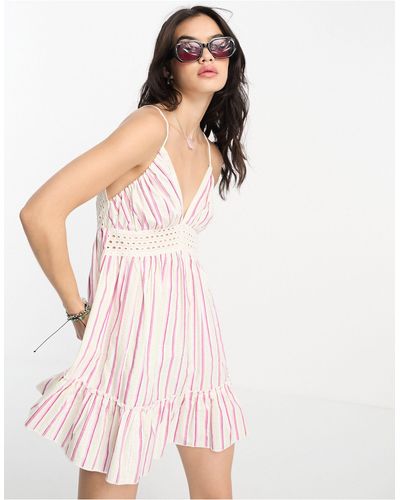 Reclaimed (vintage) Mini Beach Dress - Pink