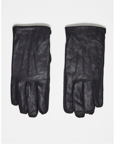 French Connection Klassieke Leren Handschoenen - Zwart