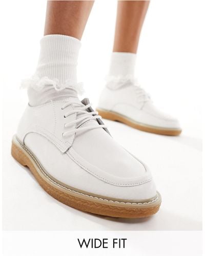 Simply Be Lace Up Brogues - White
