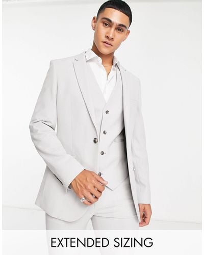 ASOS Super Skinny Suit Jacket - Gray