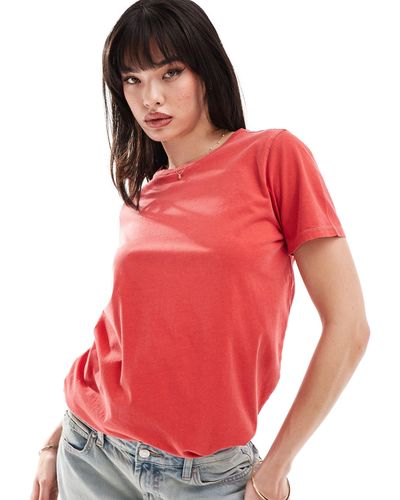 ASOS – ultimate – es t-shirt mit rundhalsausschnitt - Rot