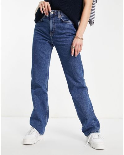 Mango Jeans Met Rechte Pijpen - Blauw