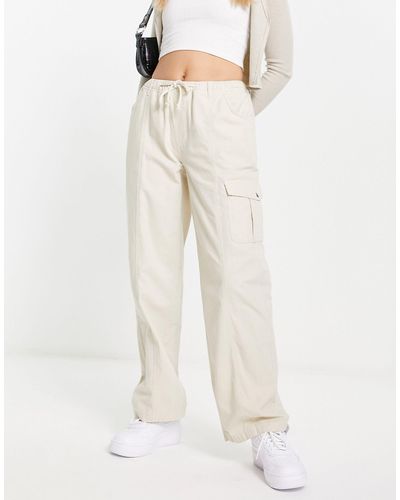 Reclaimed (vintage) Low Rise Cori Cargo Trouser - Natural