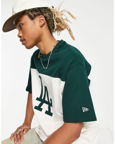 KTZ La Dodgers - Tweekleurig Oversized T-shirt - Groen