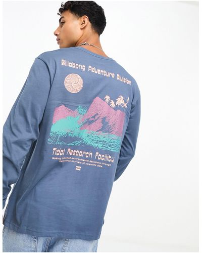 Billabong Tidal research - maglietta a maniche lunghe - Blu