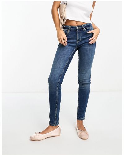 Mango Skinny Jeans - Blauw