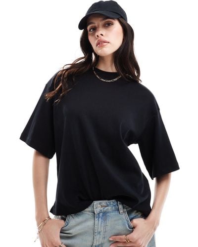 AllSaints Amelie Oversized Boxy T-shirt - Black