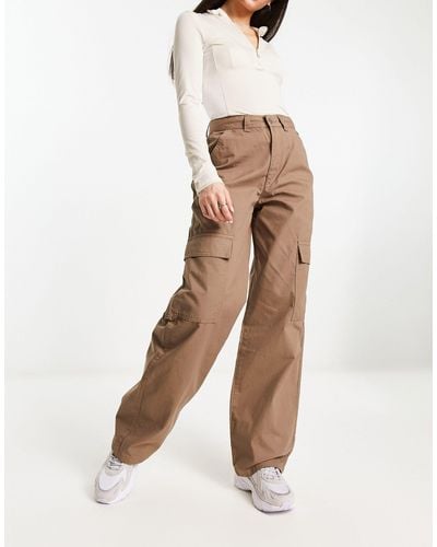 Dr. Denim Donna Cargo Trousers - Natural