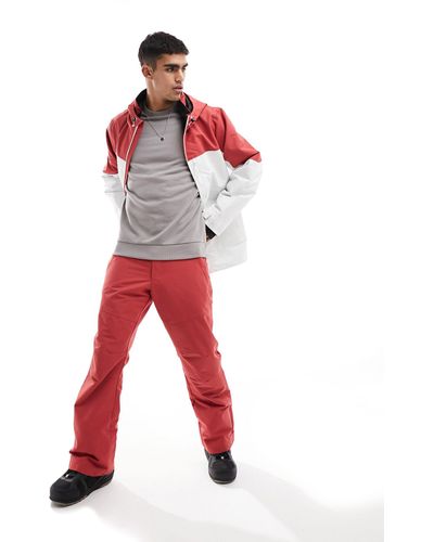Threadbare Co-ord Ski Trousers - Red